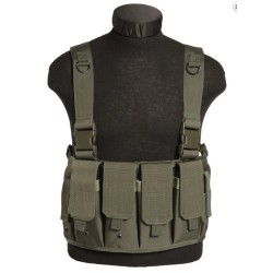 Mil-Tec Vest Tactical Modular Paintball Airsoft Gear MOLLE Carrier Mandra Wood 